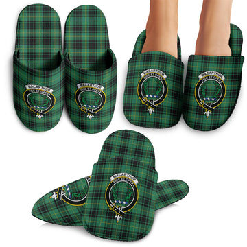 MacArthur Ancient Tartan Home Slippers with Family Crest