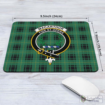 MacArthur Ancient Tartan Mouse Pad with Family Crest