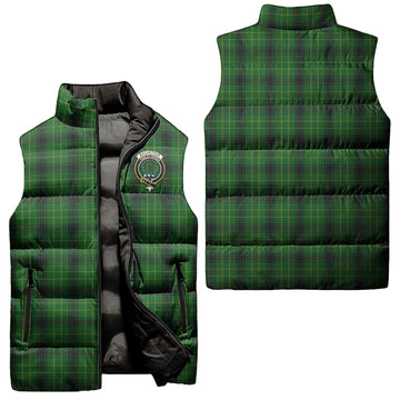 MacArthur Highland Tartan Sleeveless Puffer Jacket with Family Crest
