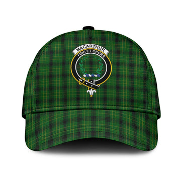 MacArthur Highland Tartan Classic Cap with Family Crest