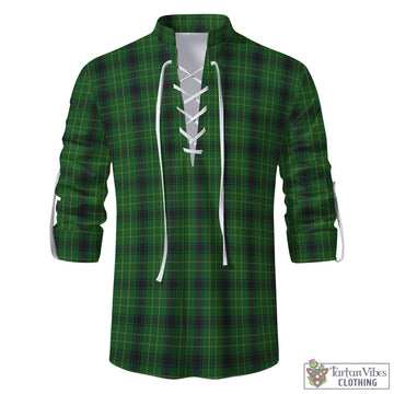 MacArthur Highland Tartan Men's Scottish Traditional Jacobite Ghillie Kilt Shirt