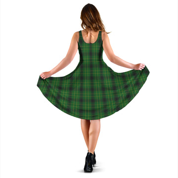 MacArthur Highland Tartan Sleeveless Midi Womens Dress