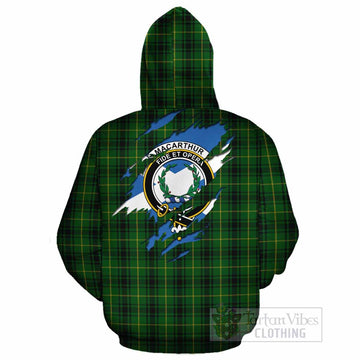 MacArthur (McArthur) Clan Crest In Me Tartan Cotton Hoodie Scotland Flag Style