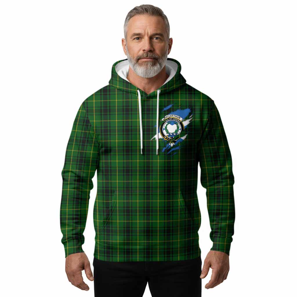 MacArthur (McArthur) Clan Crest In Me Tartan Hoodie Scotland Flag Style