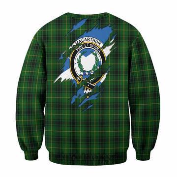 MacArthur (McArthur) Clan Crest In Me Tartan Sweatshirt Scotland Flag Style