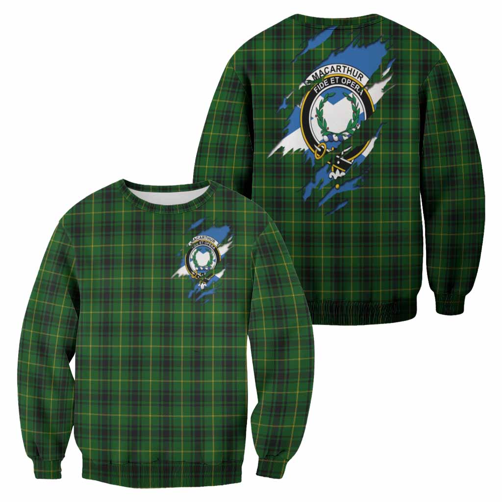 MacArthur (McArthur) Clan Crest In Me Tartan Sweatshirt Scotland Flag Style