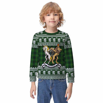 MacArthur (McArthur) Clan Tartan Crest Christmas Kid Ugly Sweatshirt Coat of Arms Funny Style