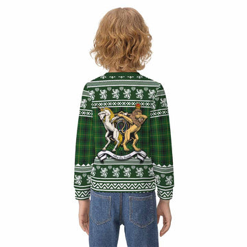 MacArthur (McArthur) Clan Tartan Crest Christmas Kid Ugly Sweatshirt Coat of Arms Funny Style