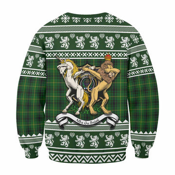 MacArthur (McArthur) Clan Tartan Crest Christmas Sweatshirt Coat of Arms Funny Style