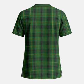 MacArthur (McArthur) Crest Tartan Scrub Top - Tartan Vibes Clothing