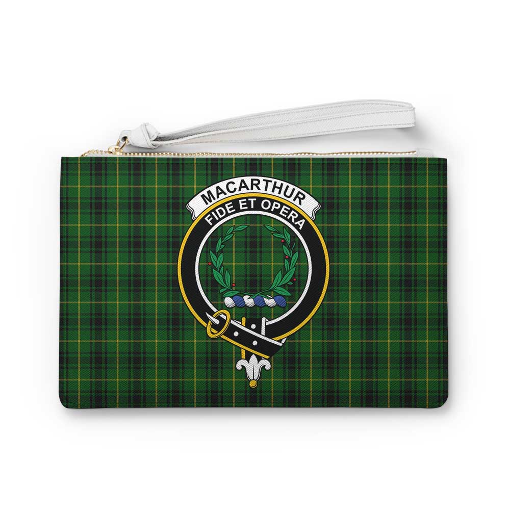 Tartan Vibes Clothing MacArthur (McArthur) Family Crest Tartan Clutch Bag