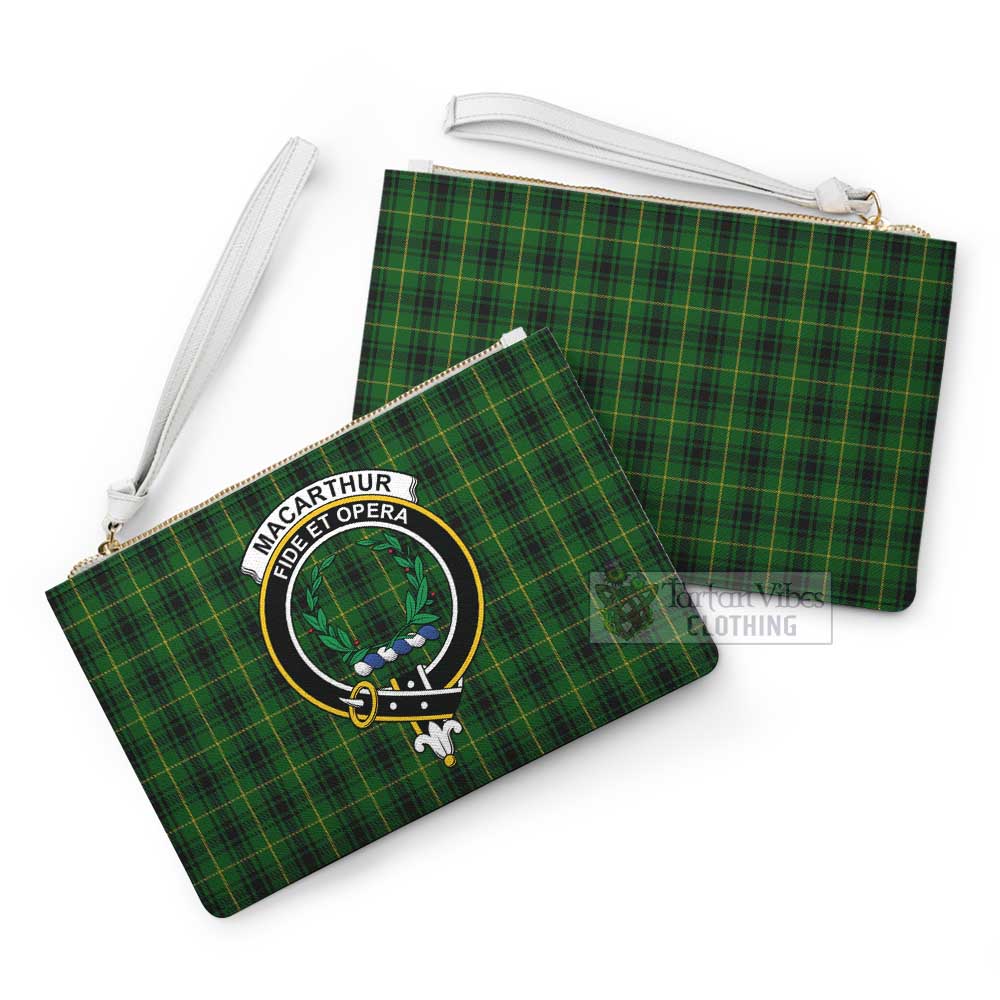 Tartan Vibes Clothing MacArthur (McArthur) Family Crest Tartan Clutch Bag