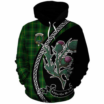 MacArthur (McArthur) Family Crest Tartan Cotton Hoodie Alba Thistle Inspired - Tartan Vibes Clothing