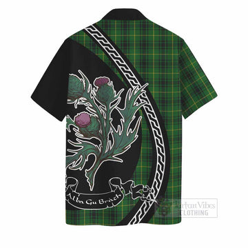 MacArthur (McArthur) Family Crest Tartan Hawaiian Shirt Alba Thistle Inspired
