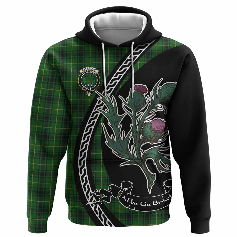 MacArthur (McArthur) Family Crest Tartan Hoodie Alba Thistle Inspired - Tartan Vibes Clothing