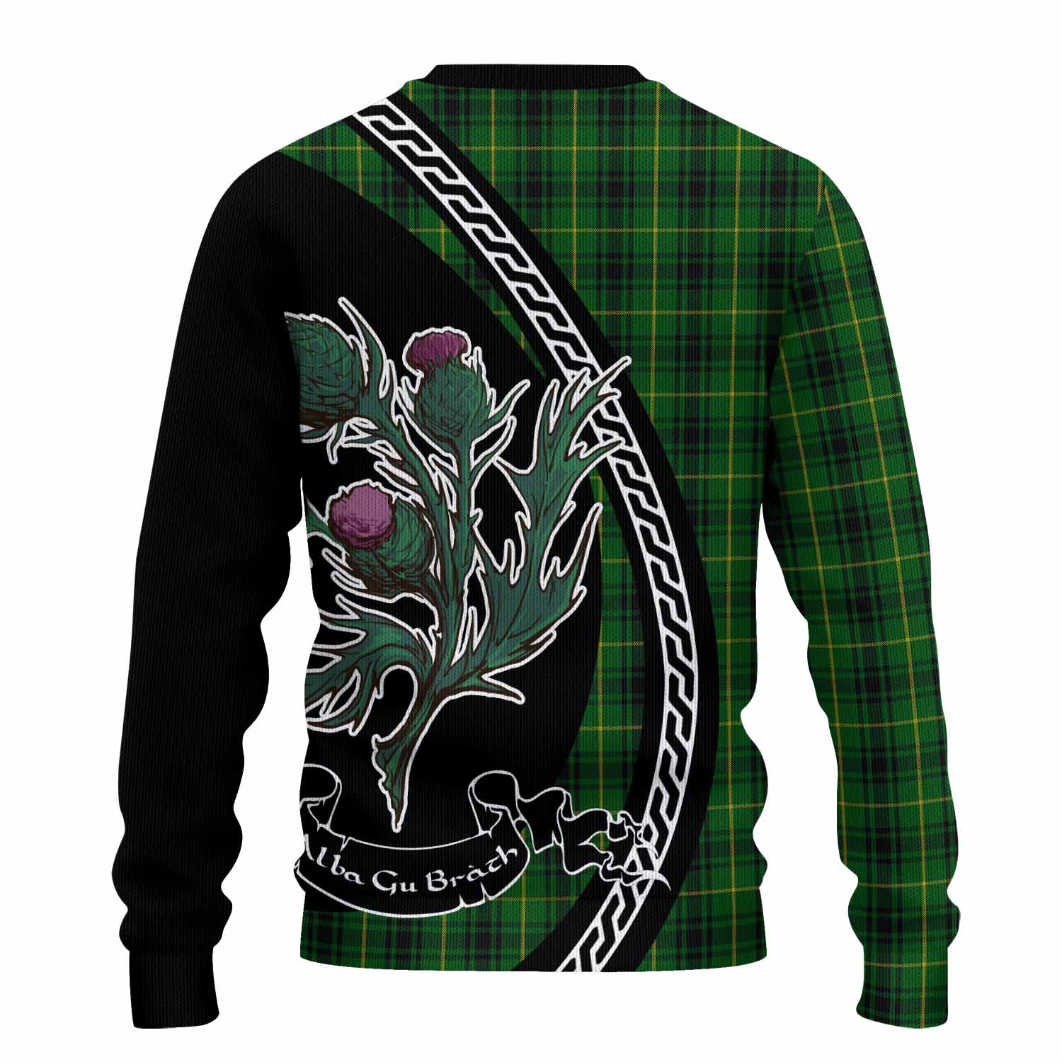 MacArthur (McArthur) Family Crest Tartan Knitted Sweater Alba Thistle Inspired - Tartan Vibes Clothing