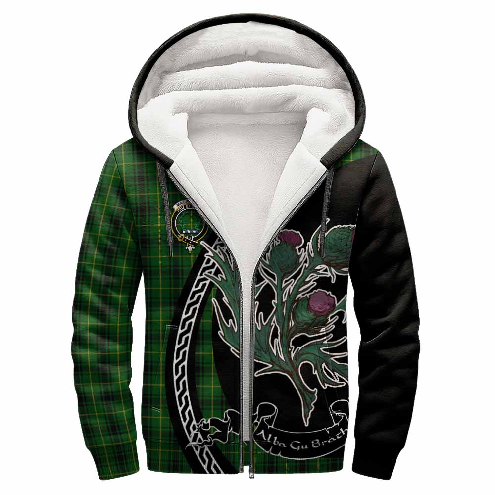 MacArthur (McArthur) Family Crest Tartan Sherpa Hoodie Alba Thistle Inspired - Tartan Vibes Clothing