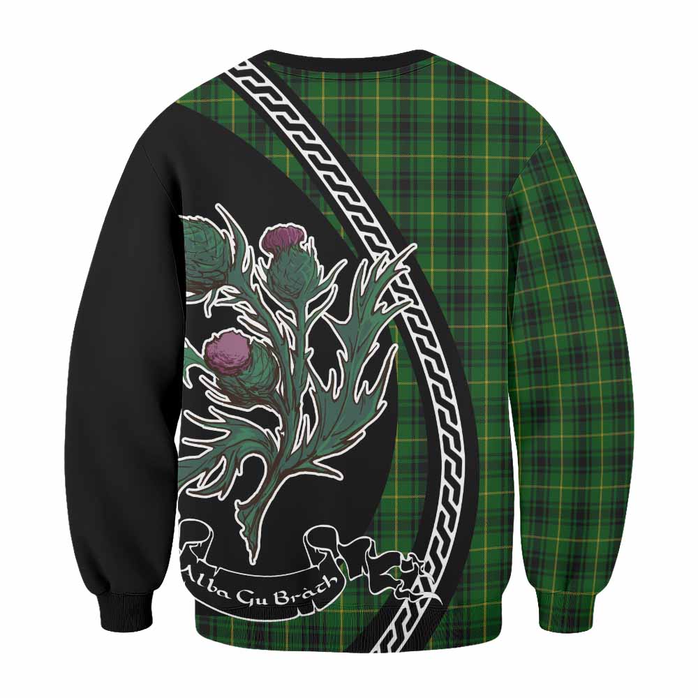 MacArthur (McArthur) Family Crest Tartan Sweatshirt Alba Thistle Inspired - Tartan Vibes Clothing