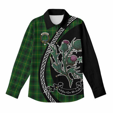 MacArthur (McArthur) Family Crest Tartan Women Casual Shirt Alba Thistle Inspired - Tartan Vibes Clothing