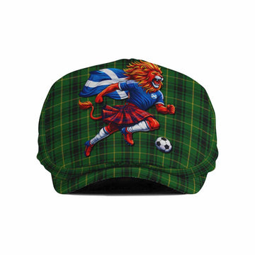 MacArthur (McArthur) Scotland Football Tartan Flat Cap, Jeff Cap Lion Mascot Go Scottish Flat Cap - Tartan Vibes Clothing