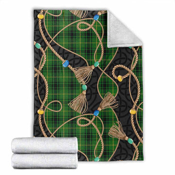 MacArthur (McArthur) Scottish Tartan Twisted Ropes Stylized Blanket X-Large 59 x 79 inches 150 x 200 cm - Tartan Vibes Clothing