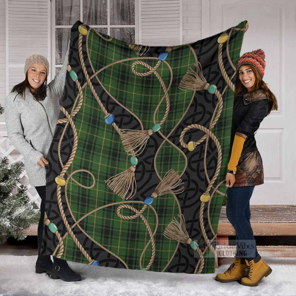 MacArthur (McArthur) Scottish Tartan Twisted Ropes Stylized Blanket - Tartan Vibes Clothing