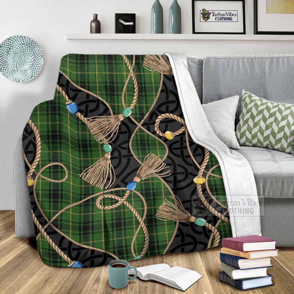 MacArthur (McArthur) Scottish Tartan Twisted Ropes Stylized Blanket - Tartan Vibes Clothing