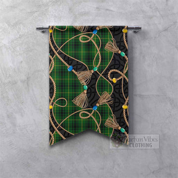 MacArthur (McArthur) Scottish Tartan Twisted Ropes Stylized Gonfalon