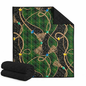 MacArthur (McArthur) Scottish Tartan Twisted Ropes Stylized Premium Quilt