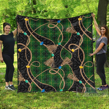 MacArthur (McArthur) Scottish Tartan Twisted Ropes Stylized Premium Quilt