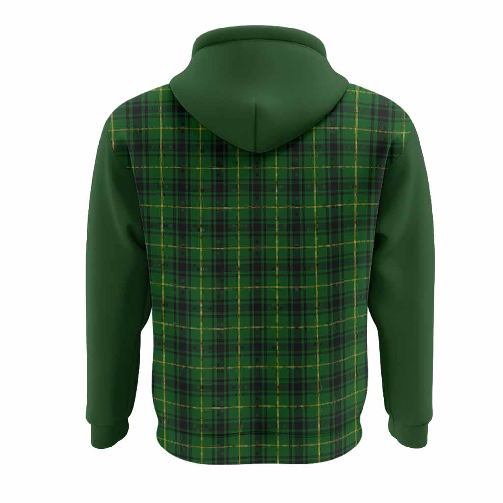 MacArthur (McArthur) Tartan Accent Hoodie with Family Crest
