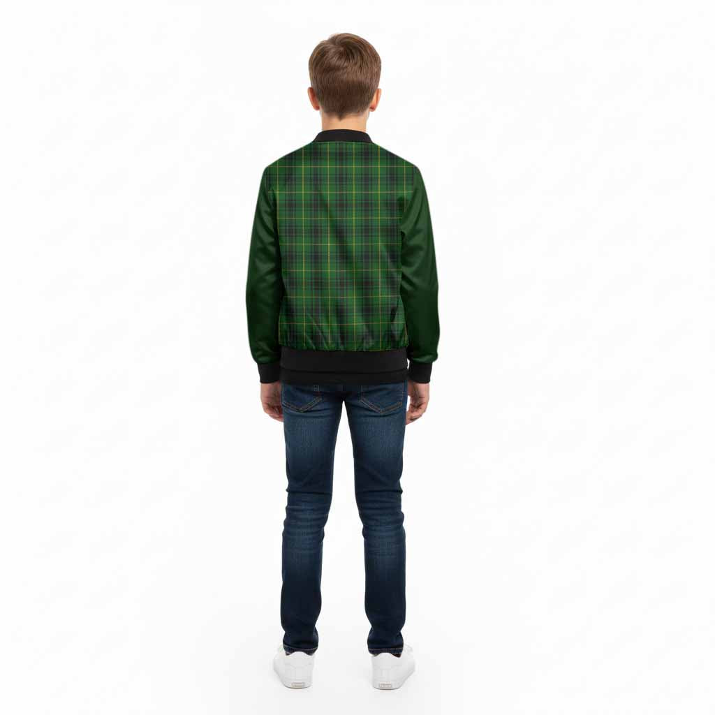 MacArthur (McArthur) Tartan Accent Kid Bomber Jacket with Family Crest