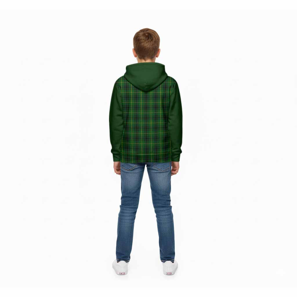 MacArthur (McArthur) Tartan Accent Kid Hoodie with Family Crest