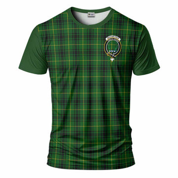MacArthur (McArthur) Tartan Accent T-Shirt with Family Crest