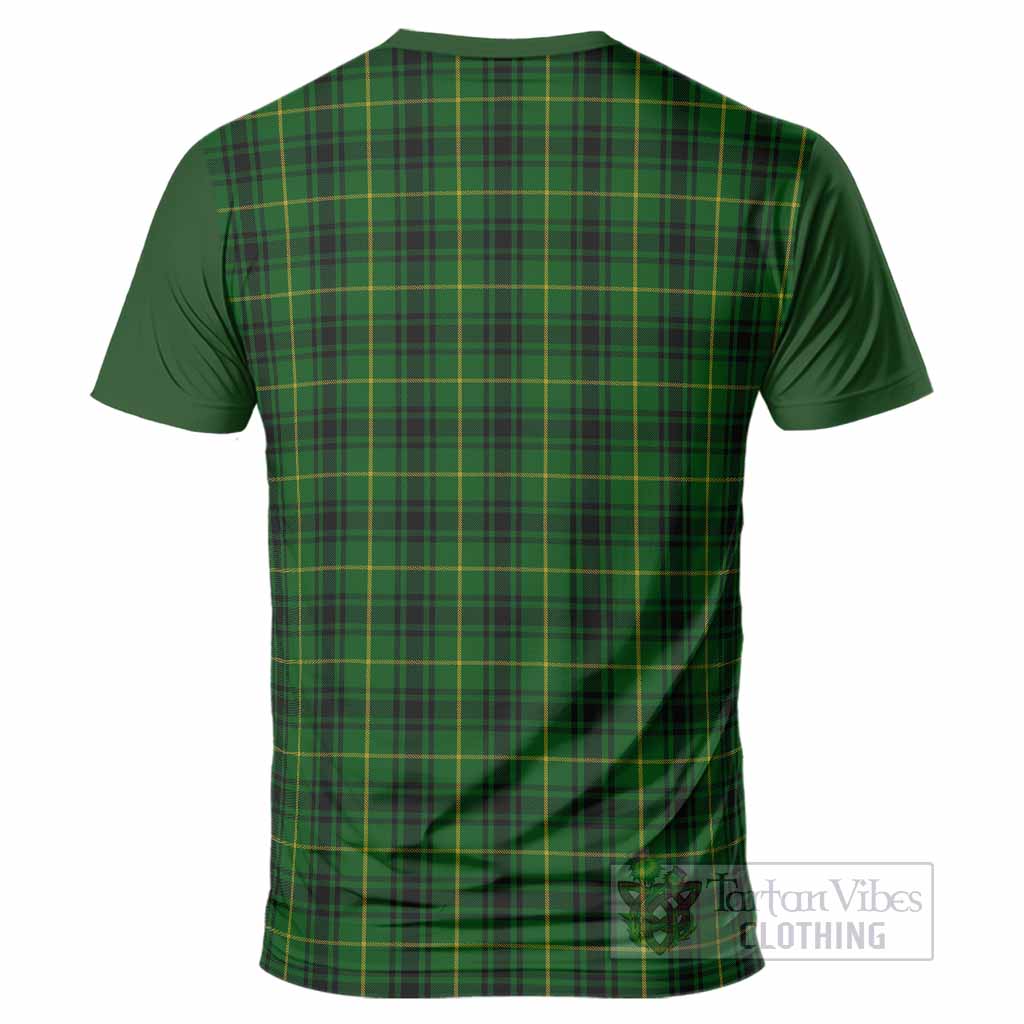 MacArthur (McArthur) Tartan Accent T-Shirt with Family Crest