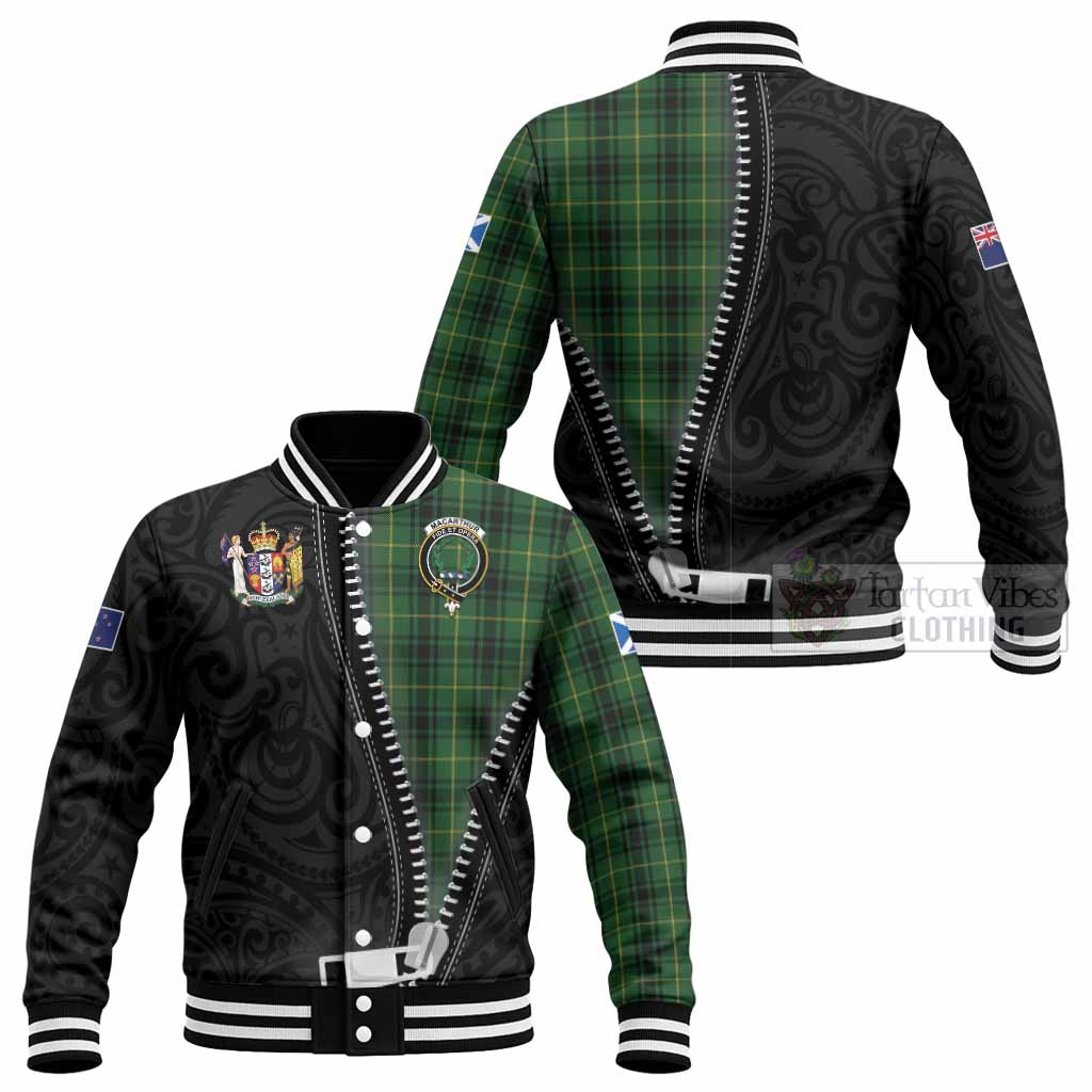 MacArthur (McArthur) Tartan Baseball Jacket New Zealand Pattern Unique Zipper Stylized