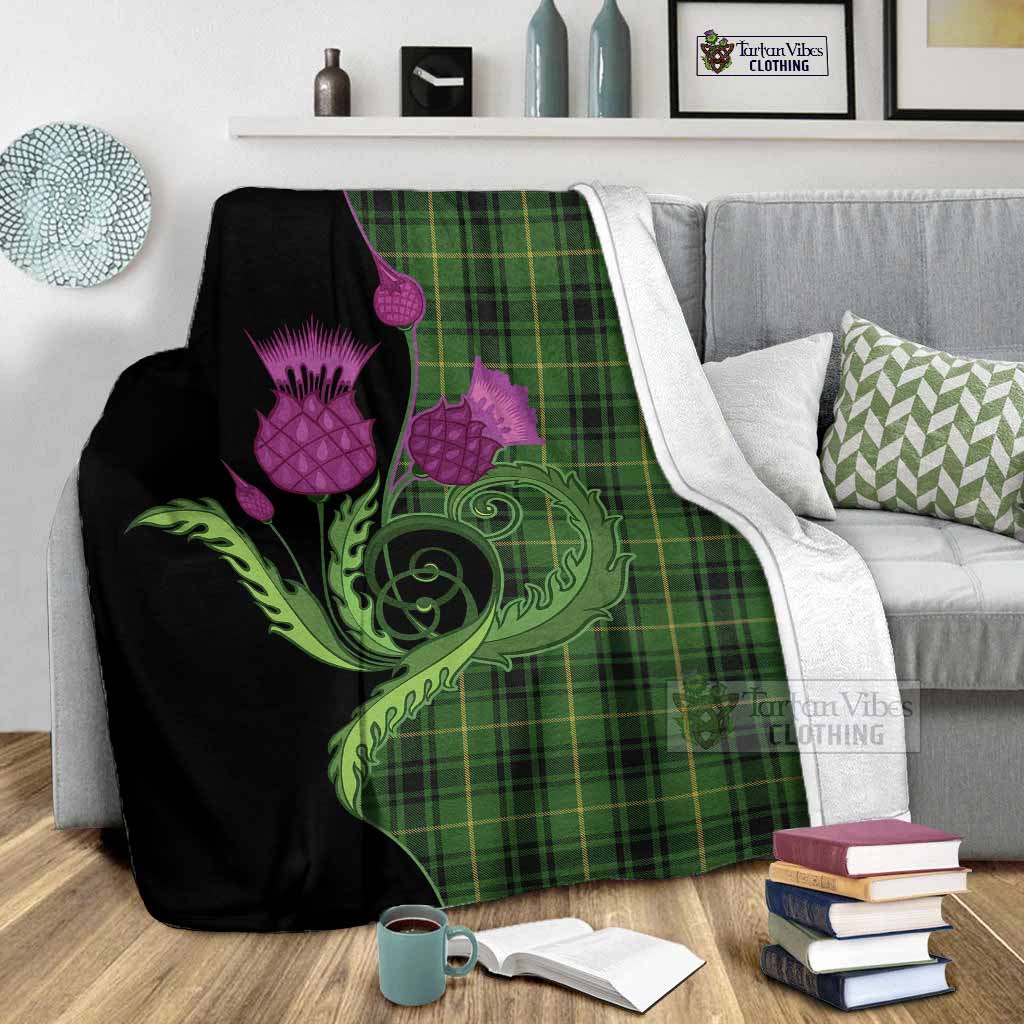 MacArthur (McArthur) Tartan Blanket Traditional Scottish Thistle - Tartan Vibes Clothing