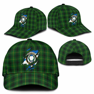 MacArthur (McArthur) Tartan Classic Cap with Family Crest In Me Style