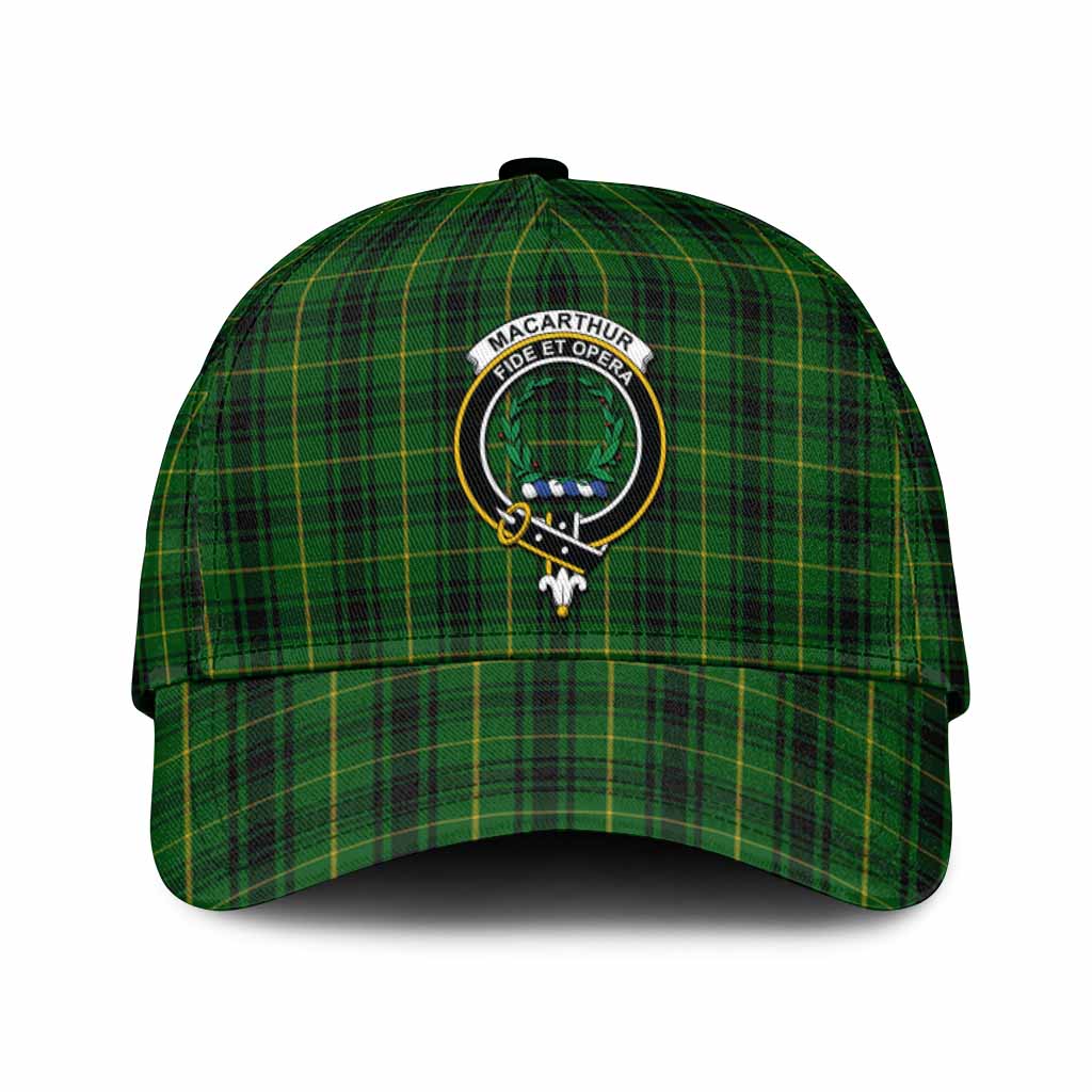 MacArthur (McArthur) Tartan Classic Cap with Family Crest