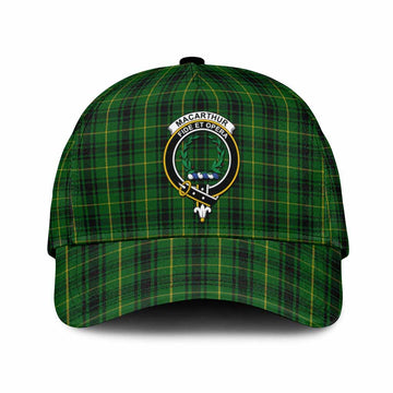MacArthur (McArthur) Tartan Classic Cap with Family Crest