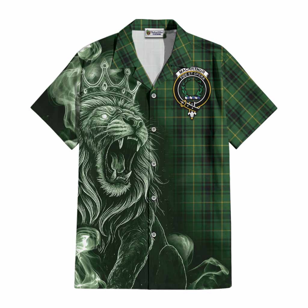 MacArthur (McArthur) Tartan Cotton Hawaiian Shirt Roaring Lion Heritage