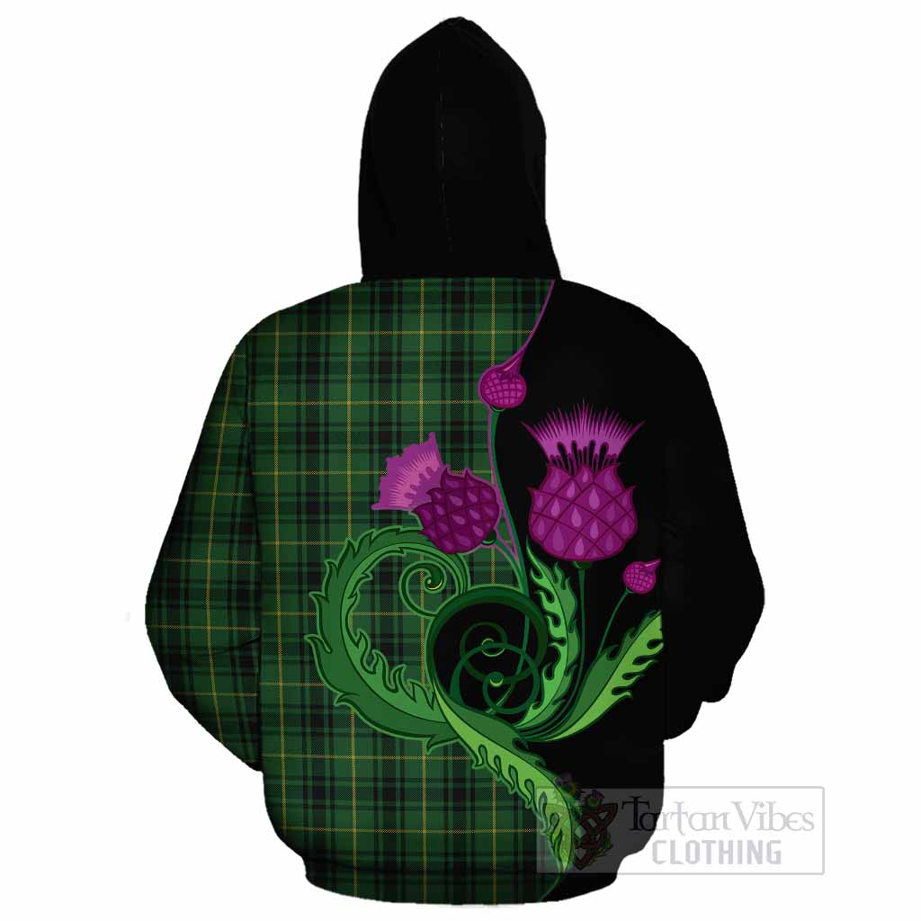 MacArthur (McArthur) Tartan Cotton Hoodie Traditional Scottish Thistle