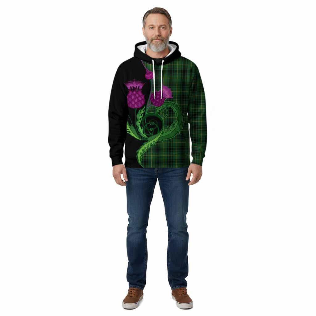 MacArthur (McArthur) Tartan Cotton Hoodie Traditional Scottish Thistle