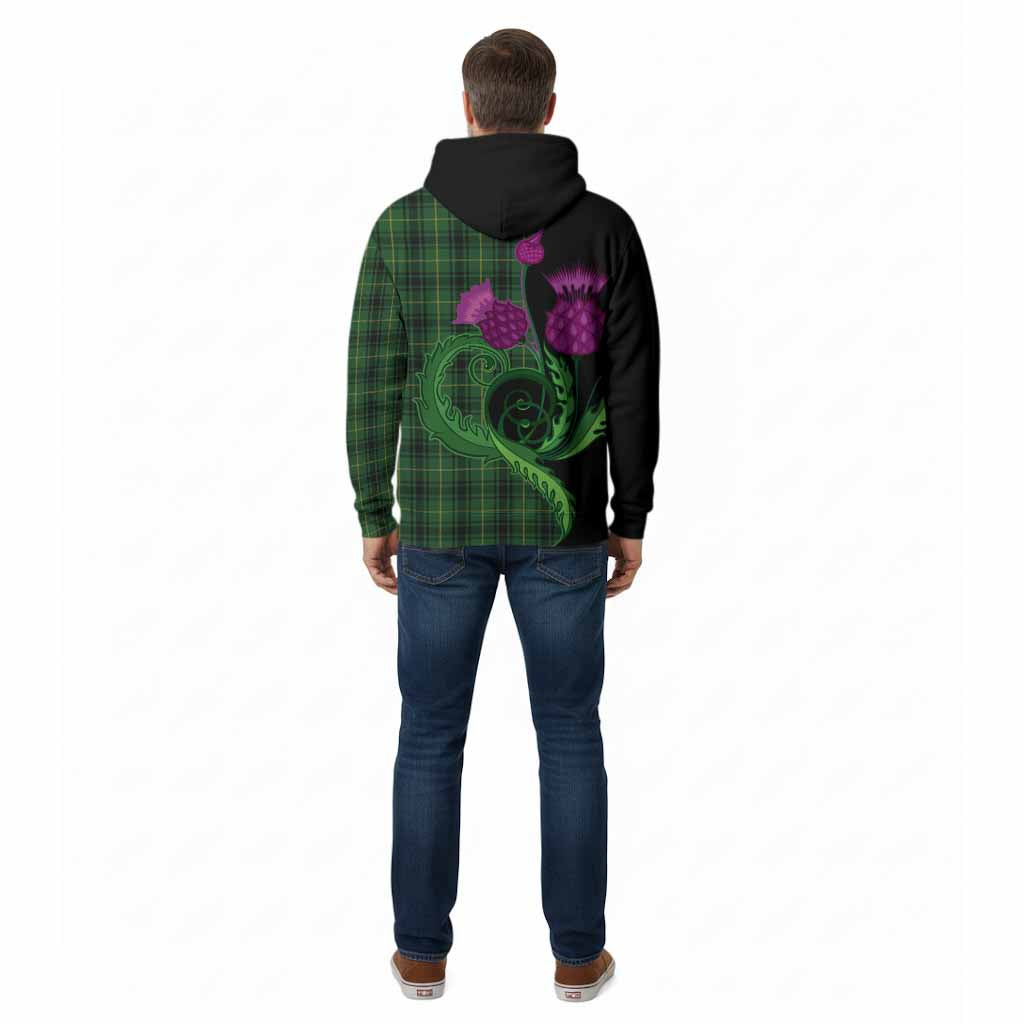 MacArthur (McArthur) Tartan Cotton Hoodie Traditional Scottish Thistle