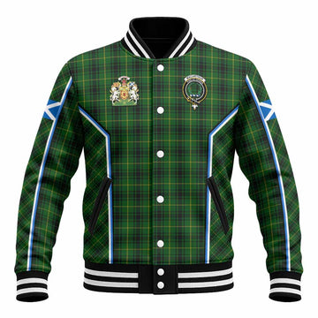 MacArthur (McArthur) Tartan Crest Baseball Jacket Scotland Coat of Arm Flag Style