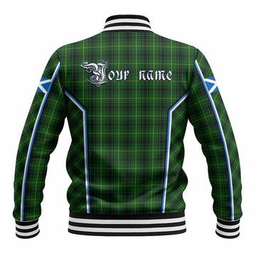 MacArthur (McArthur) Tartan Crest Baseball Jacket Scotland Coat of Arm Flag Style