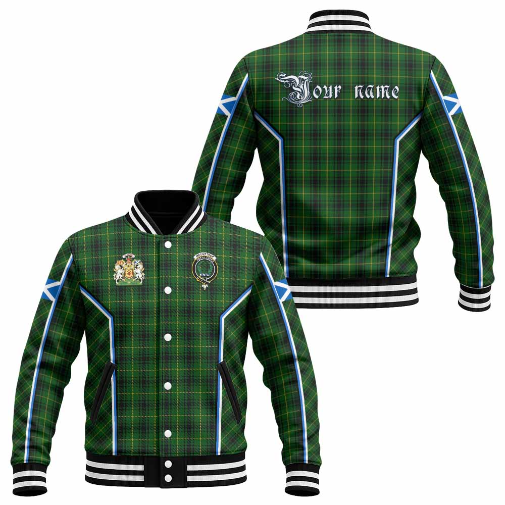MacArthur (McArthur) Tartan Crest Baseball Jacket Scotland Coat of Arm Flag Style - Tartan Vibes Clothing