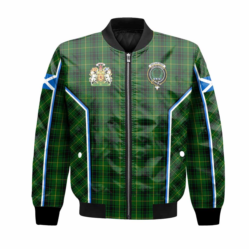 MacArthur (McArthur) Tartan Crest Bomber Jacket Scotland Coat of Arm Flag Style - Tartan Vibes Clothing
