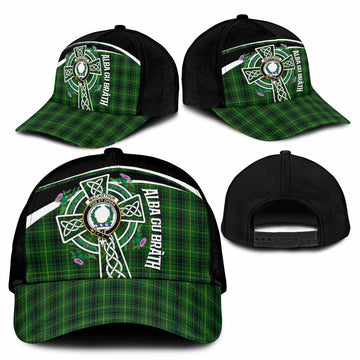 MacArthur (McArthur) Tartan Crest Classic Cap Scottish Thistle Celtic Cross Alba Gu Brath