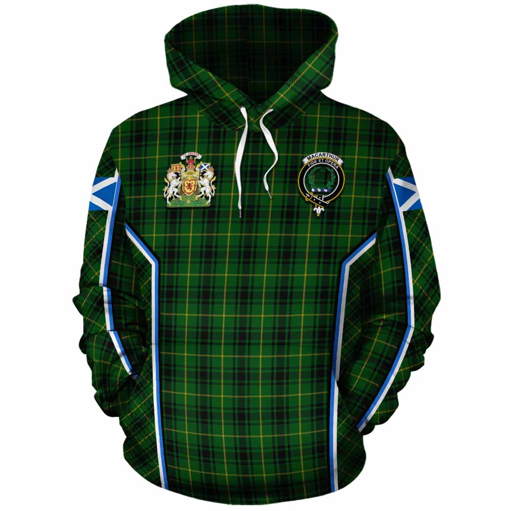 MacArthur (McArthur) Tartan Crest Cotton Hoodie Scotland Coat of Arm Flag Style - Tartan Vibes Clothing